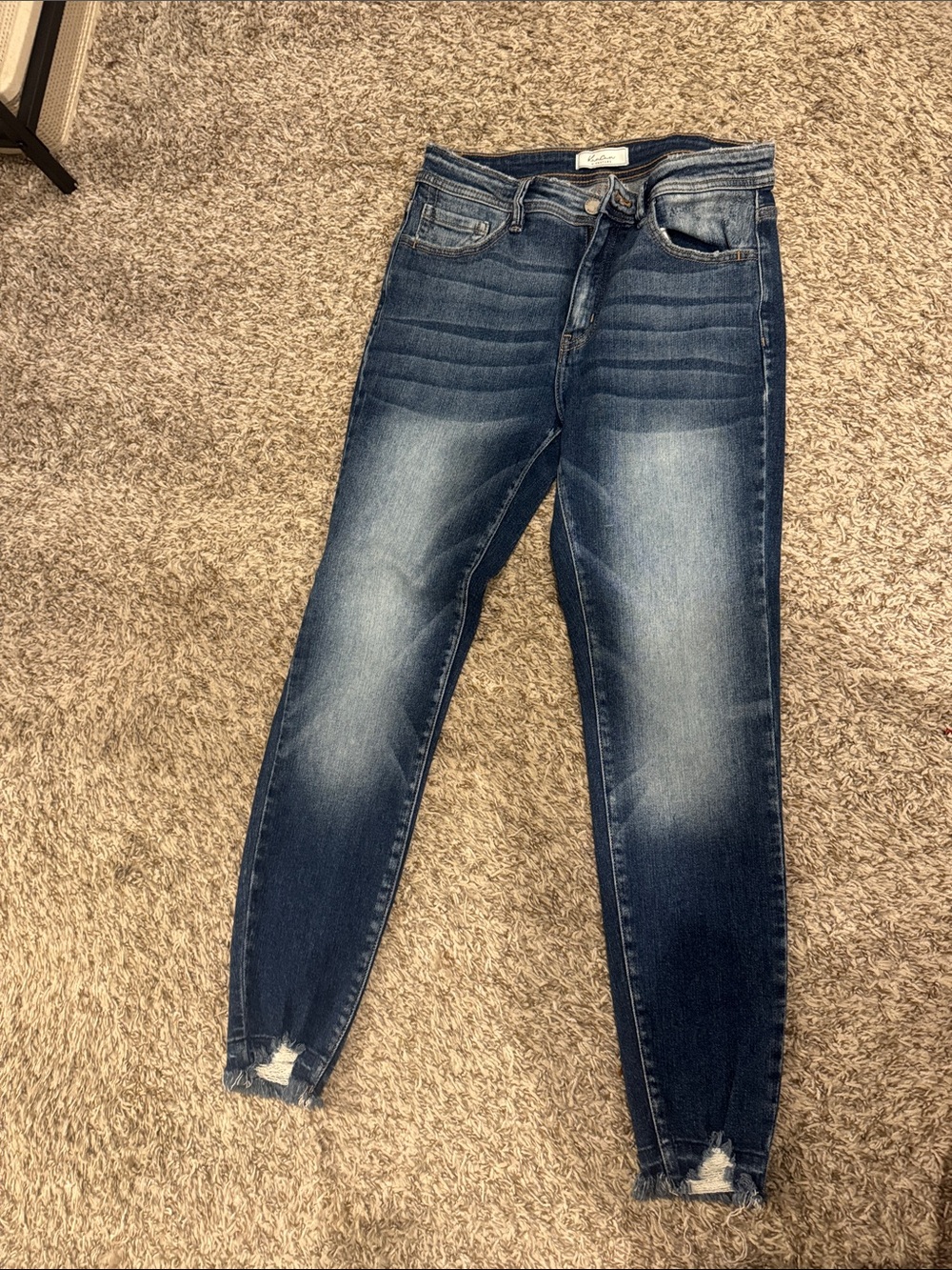 KanCan Dark Blue Distressed Skinny Jeans